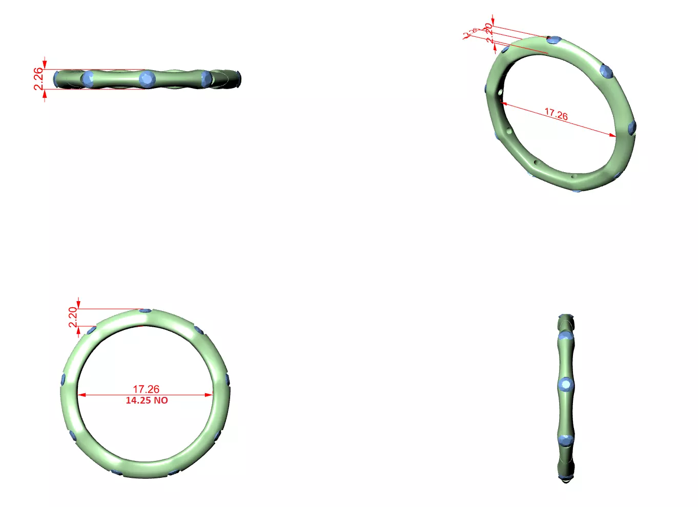 Thin Diamond Band Ring 3dm stl renders animation videos details  3D print model_2