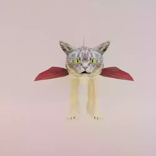 Trulimero Trulicina Italian brainrot Low Poly Character Low-poly 3D model