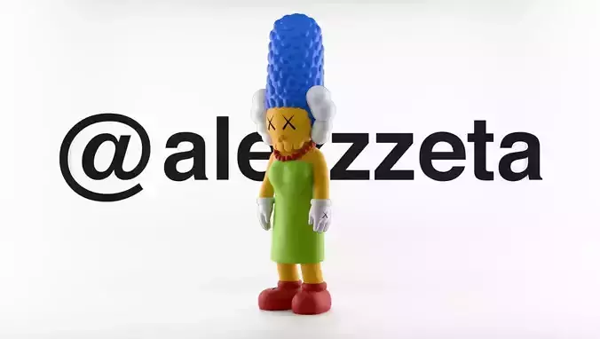 Kaws Marge Simpson for Print