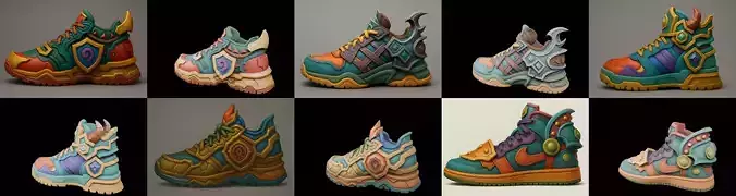 Armored Shoes bundle 9 pack 100 glb