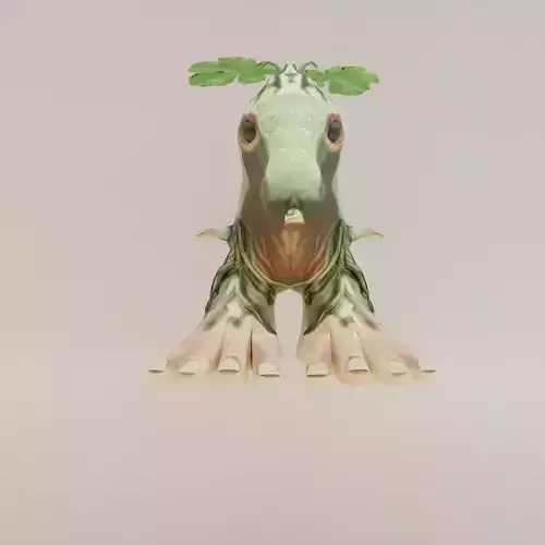 Trick Track Baraboom Italian brainrot Low Poly Character Low-poly 3D model