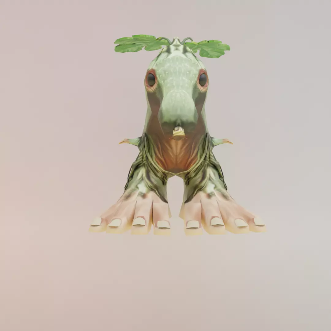Trick Track Baraboom Italian brainrot Low Poly Character Free low-poly 3D model