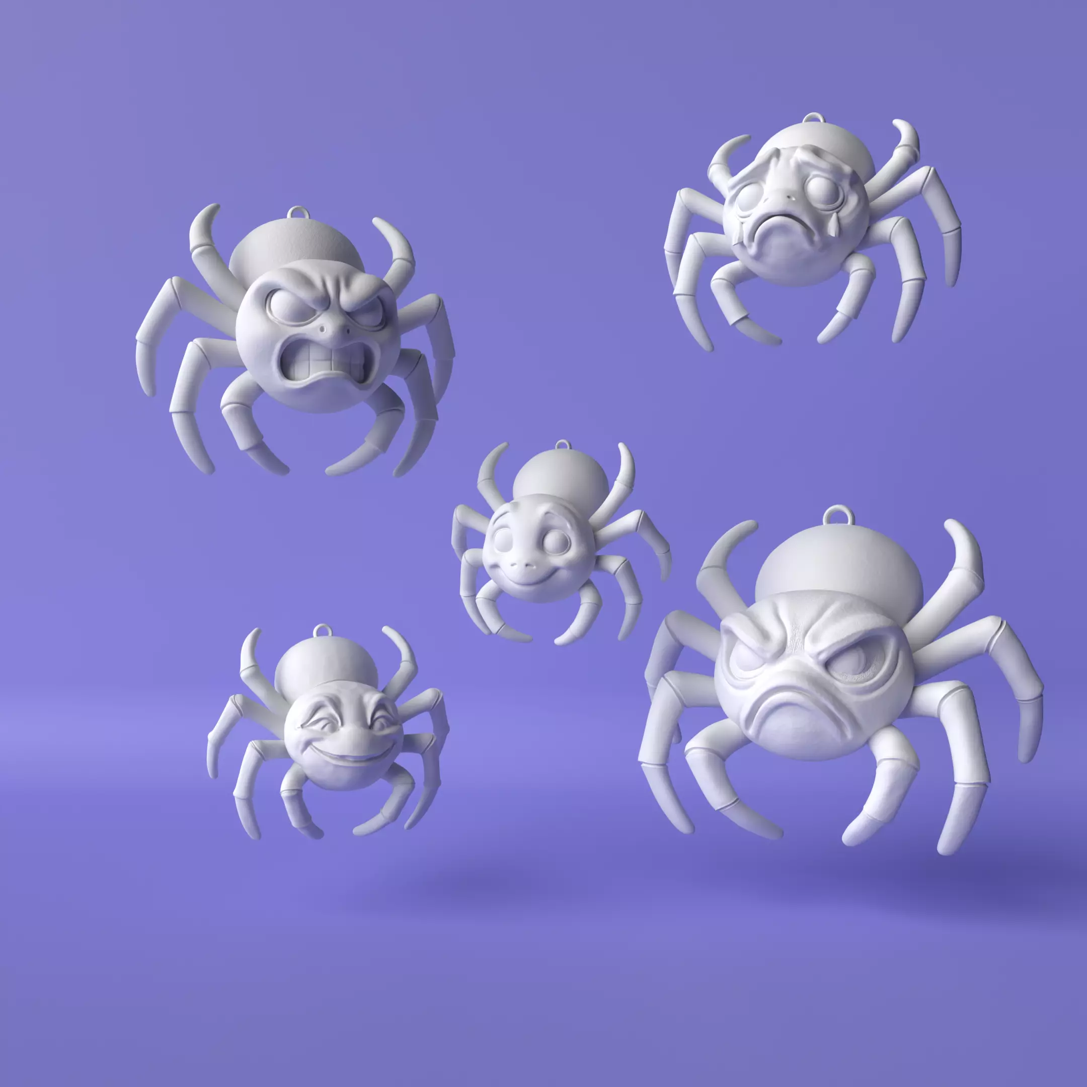 Halloween Spider Collection  Fun Spooky Decoration Models 3D print model_1
