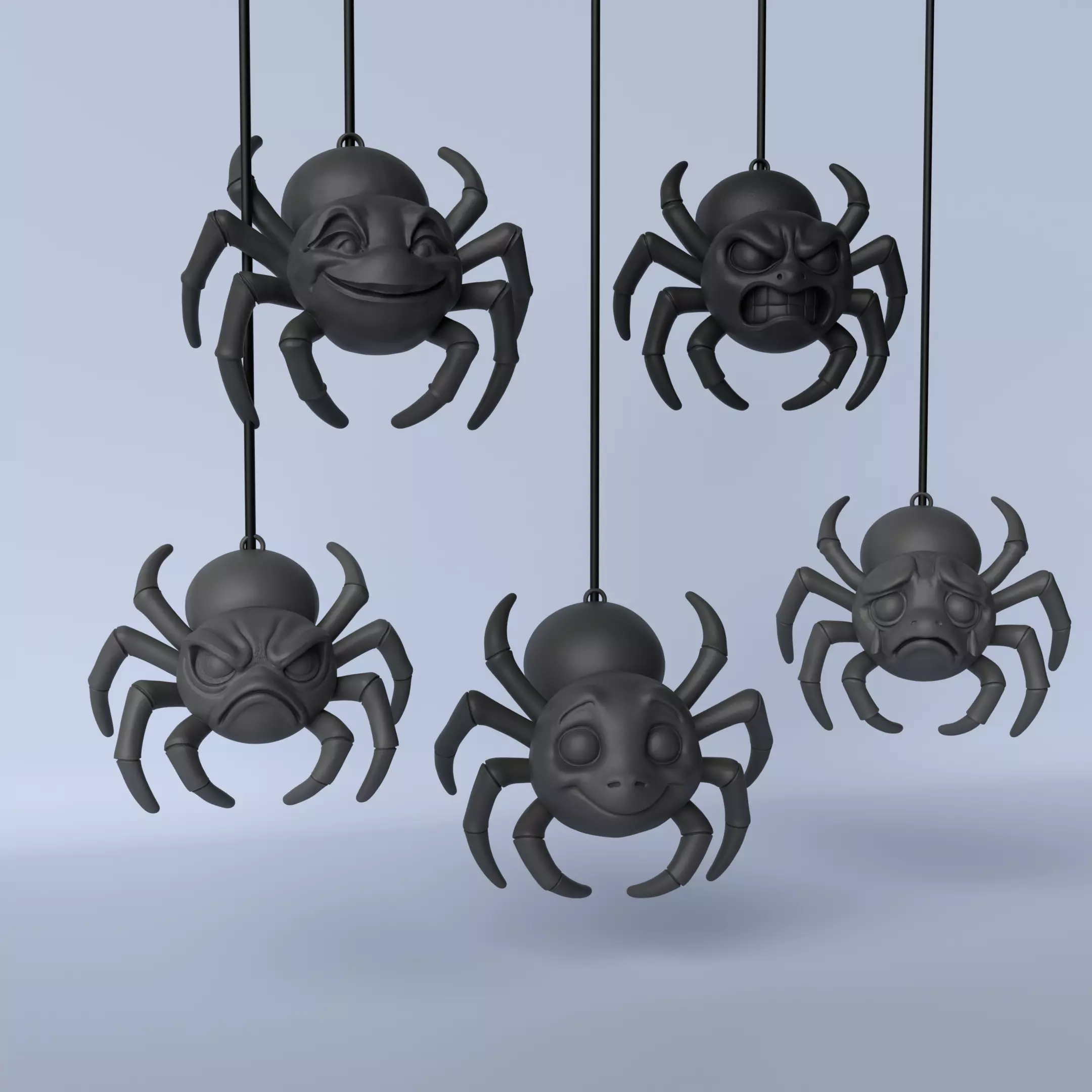 Halloween Spider Collection  Fun Spooky Decoration Models 3D print model_0