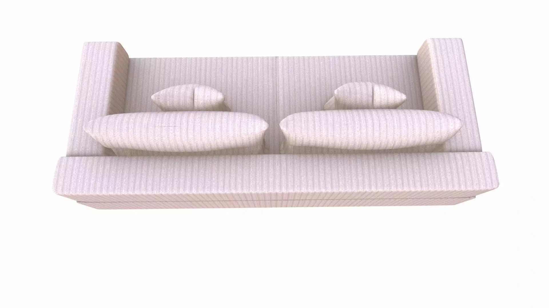 Sofa 2 Seater PBR Textured Low-poly 3D model_5