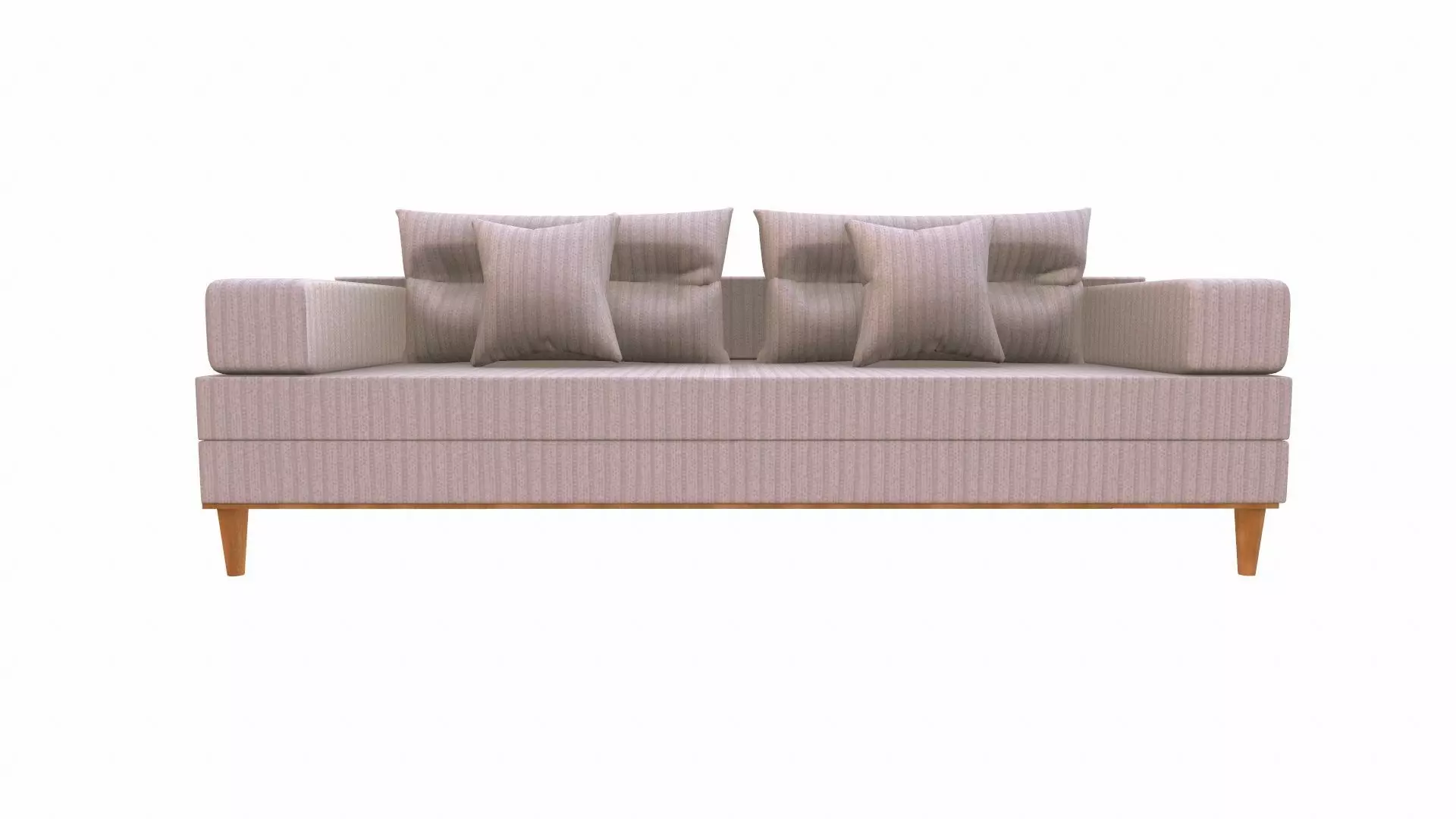 Sofa 2 Seater PBR Textured Low-poly 3D model_0