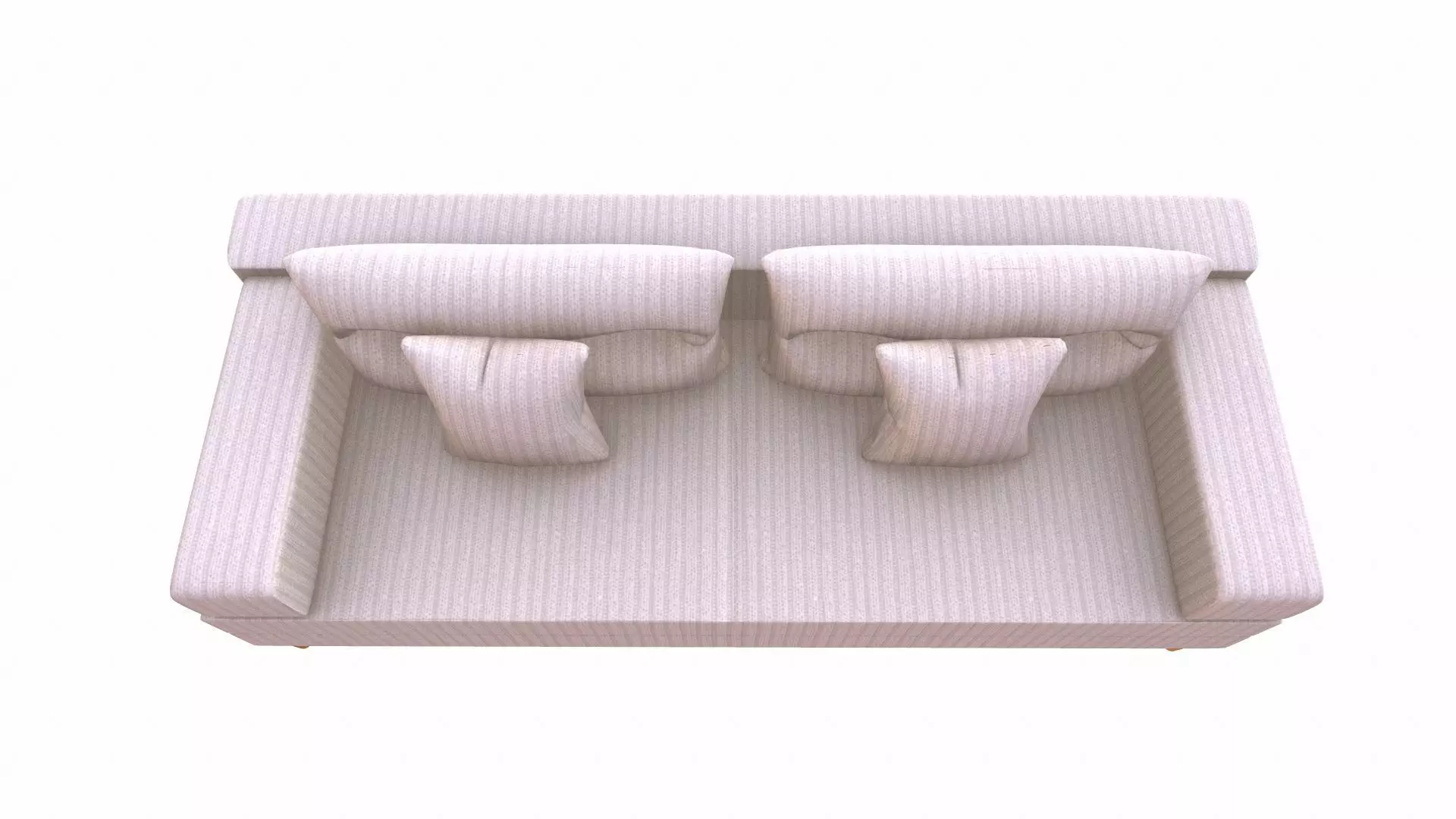 Sofa 2 Seater PBR Textured Low-poly 3D model_2