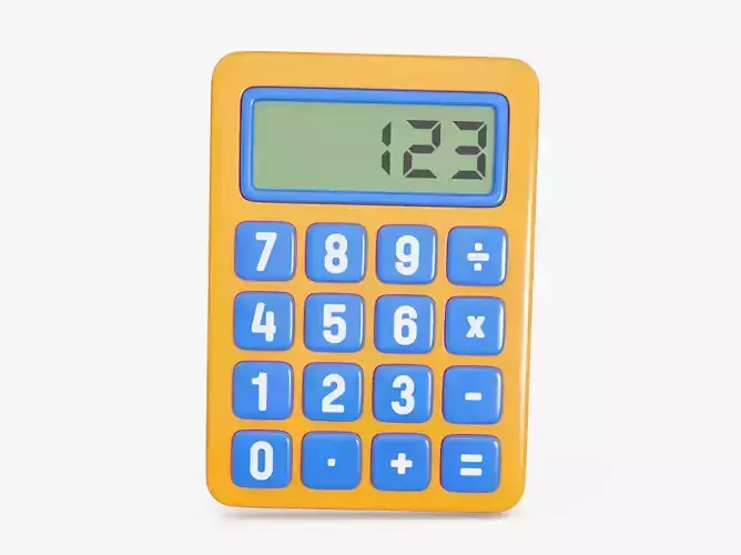 Digital Calculator 3D model