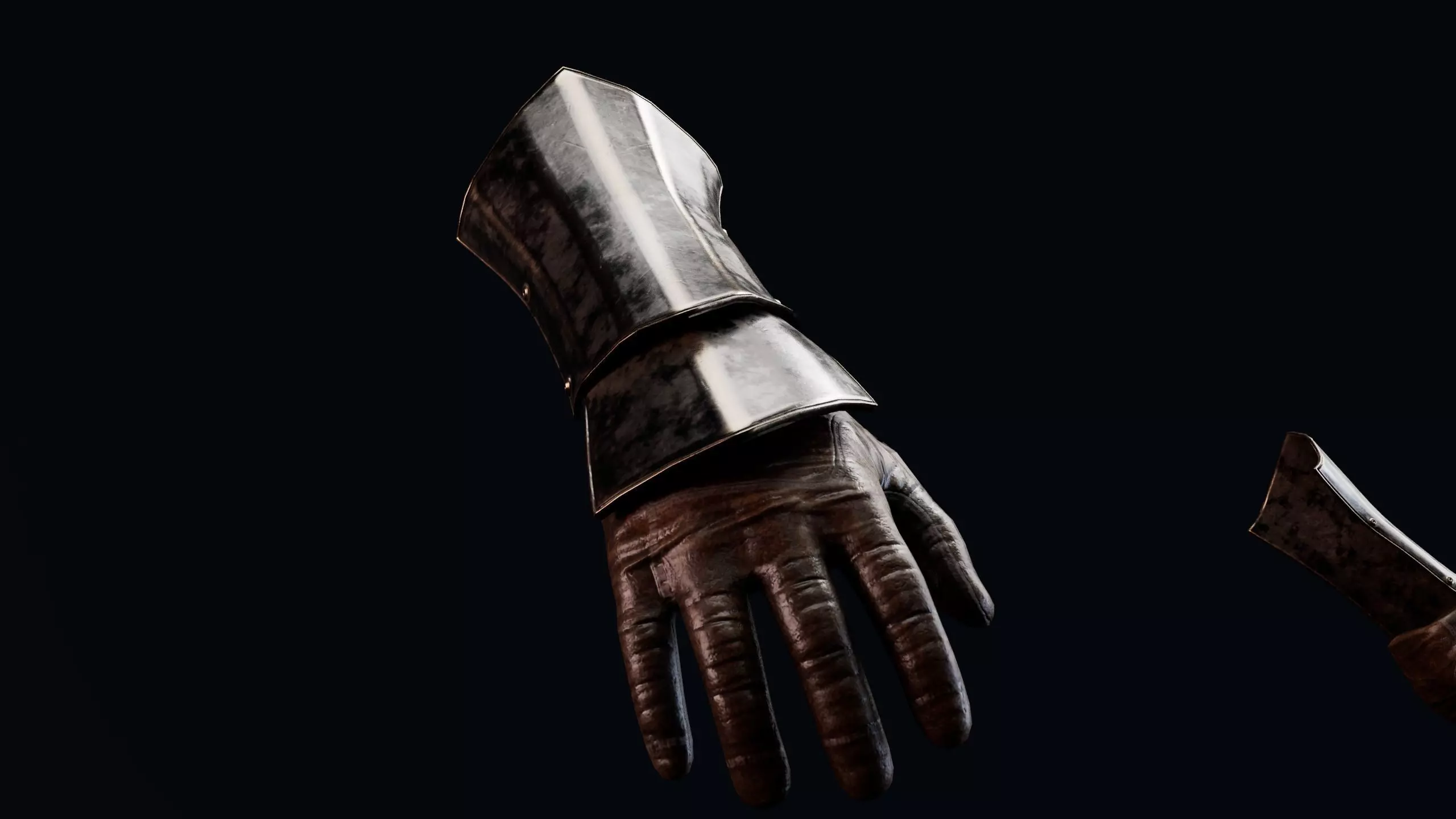 Gloves Ankle Armor - Rigged UE5 Low-poly 3D model_4