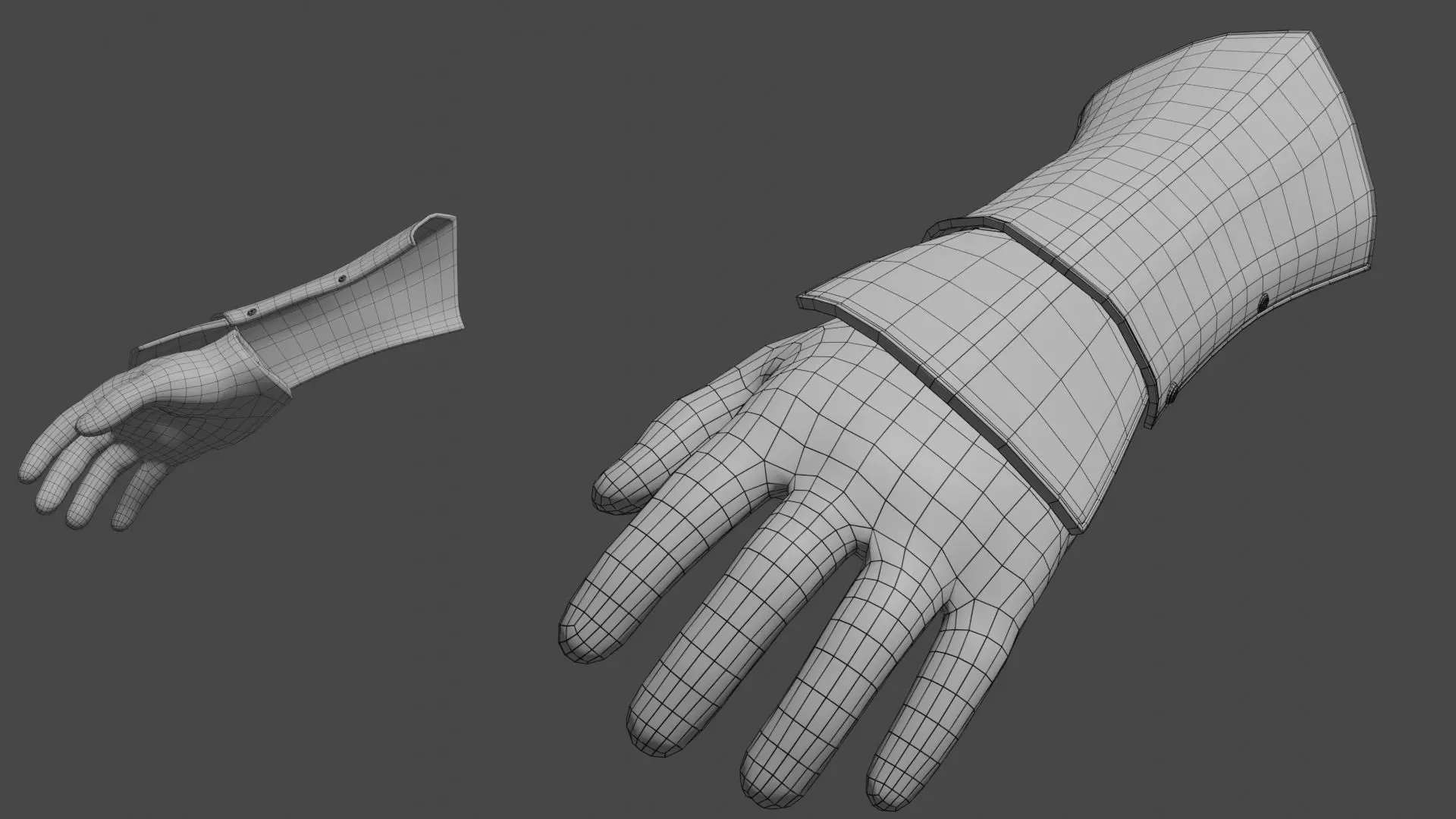 Gloves Ankle Armor - Rigged UE5 Low-poly 3D model_11