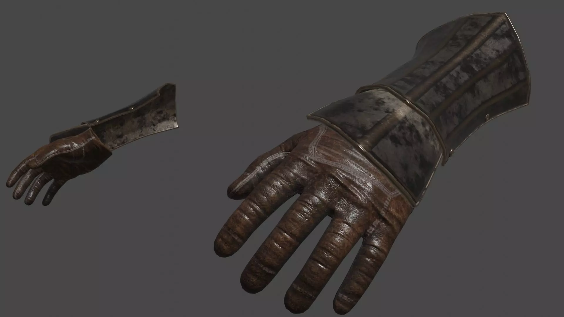 Gloves Ankle Armor - Rigged UE5 Low-poly 3D model_10