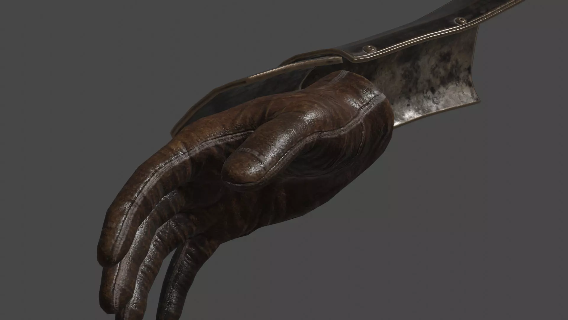 Gloves Ankle Armor - Rigged UE5 Low-poly 3D model_8