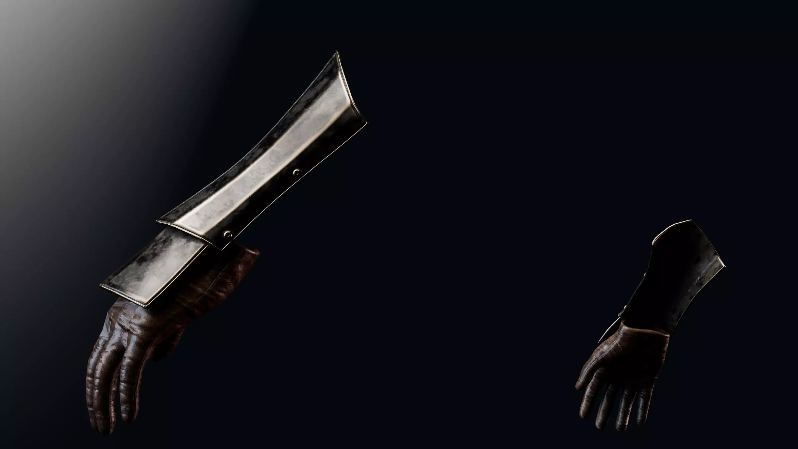 Gloves Ankle Armor - Rigged UE5 Low-poly 3D model_6