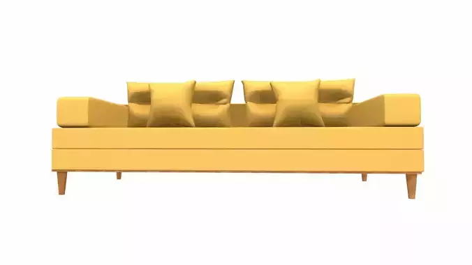 Sofa 2 Seater PBR Textured