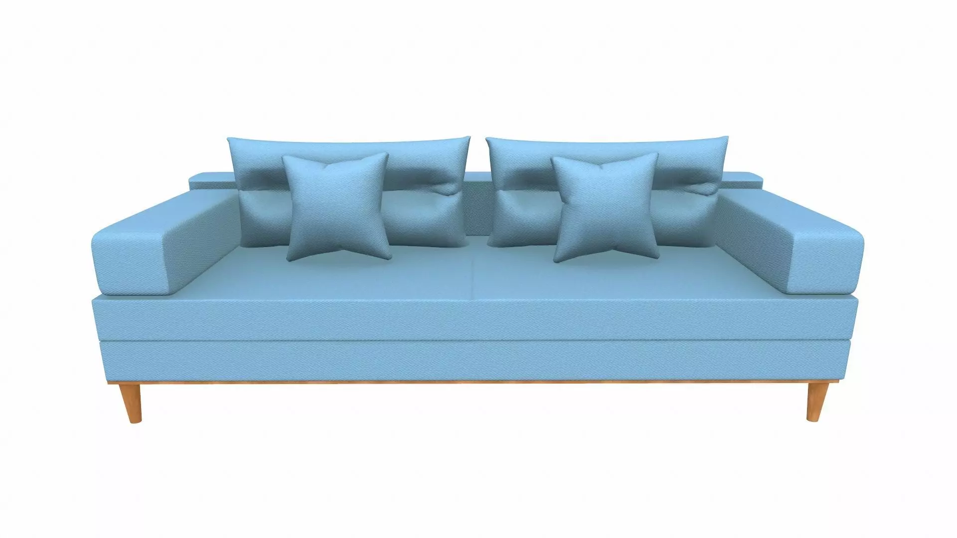 Sofa 2 Seater PBR Textured Low-poly 3D model_0