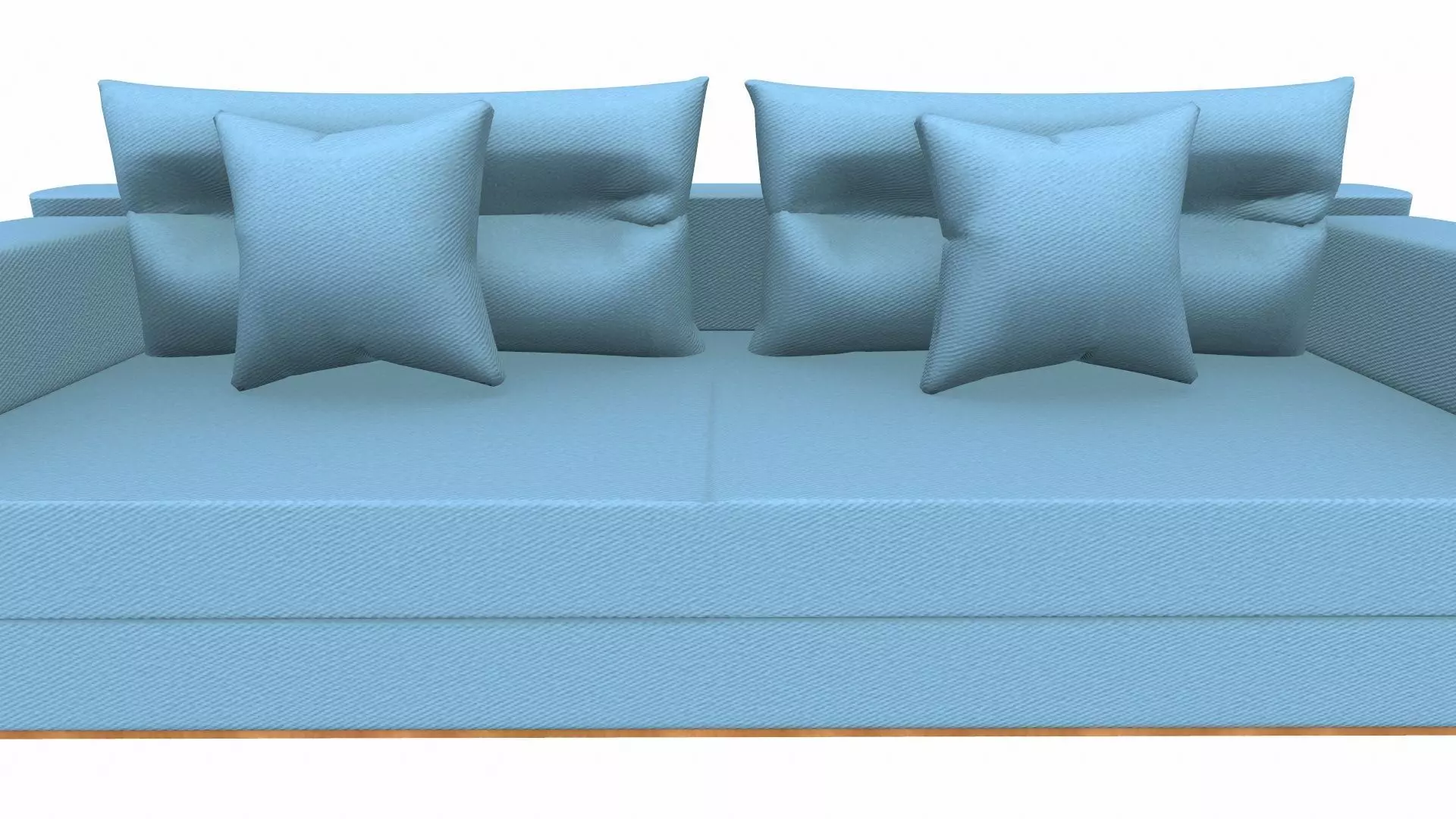 Sofa 2 Seater PBR Textured Low-poly 3D model_3