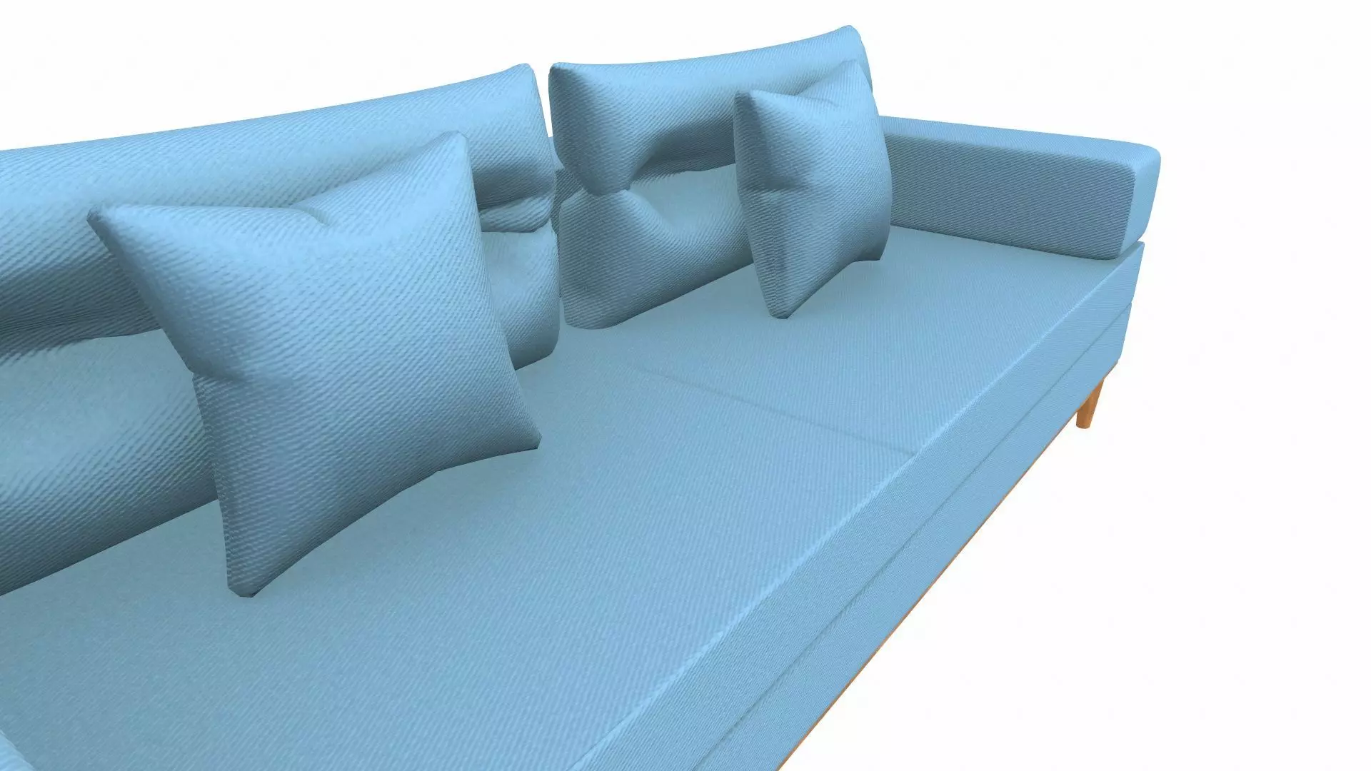 Sofa 2 Seater PBR Textured Low-poly 3D model_2