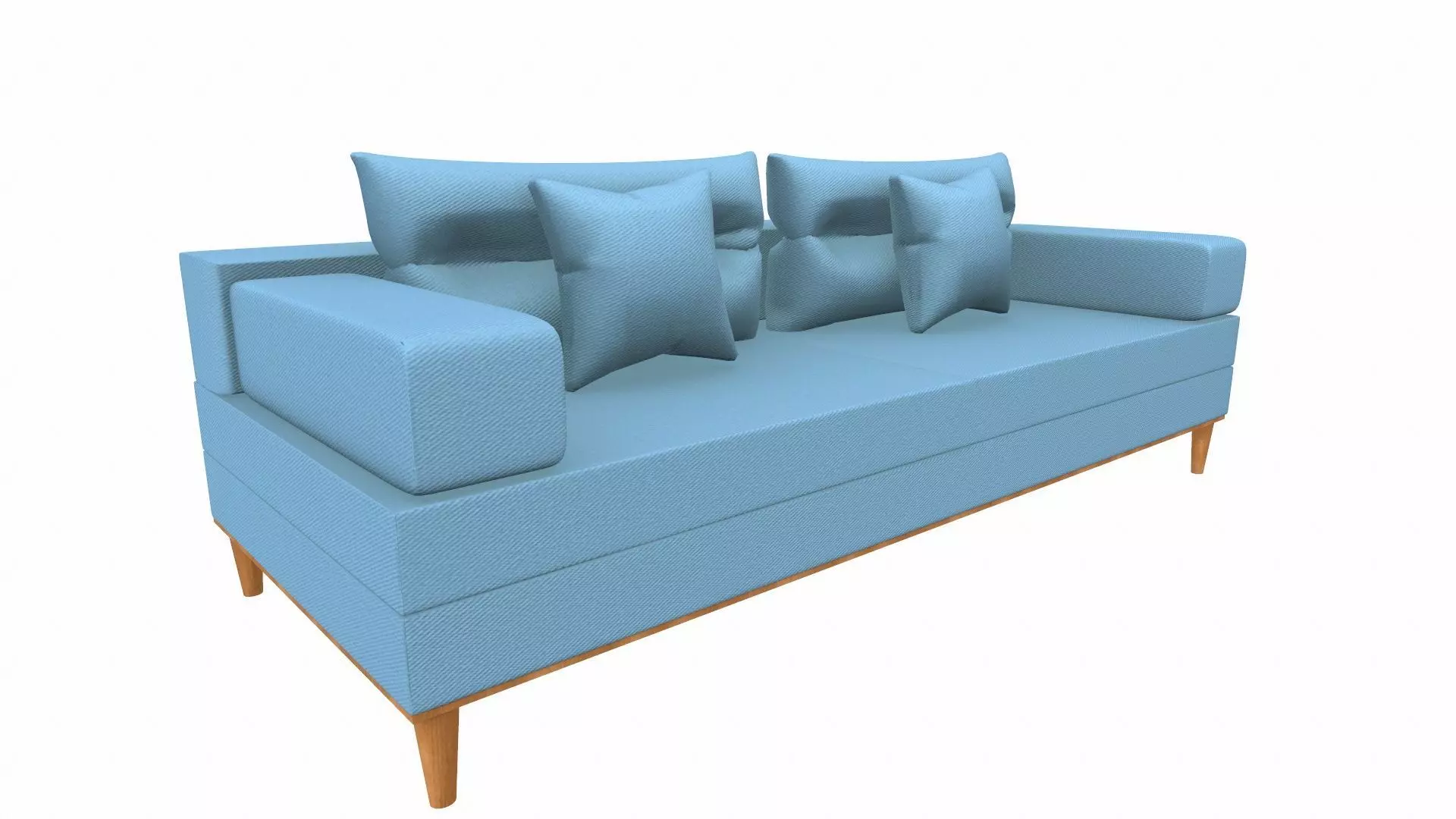 Sofa 2 Seater PBR Textured Low-poly 3D model_6