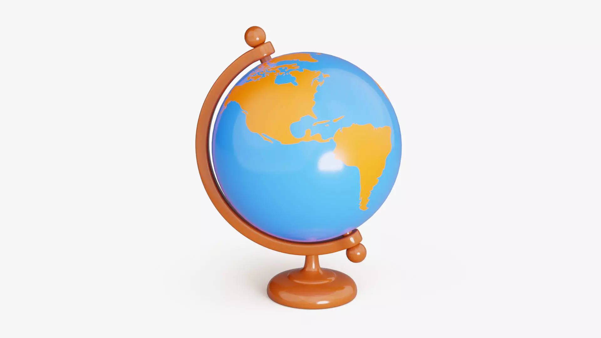 World Globe 3D model_6