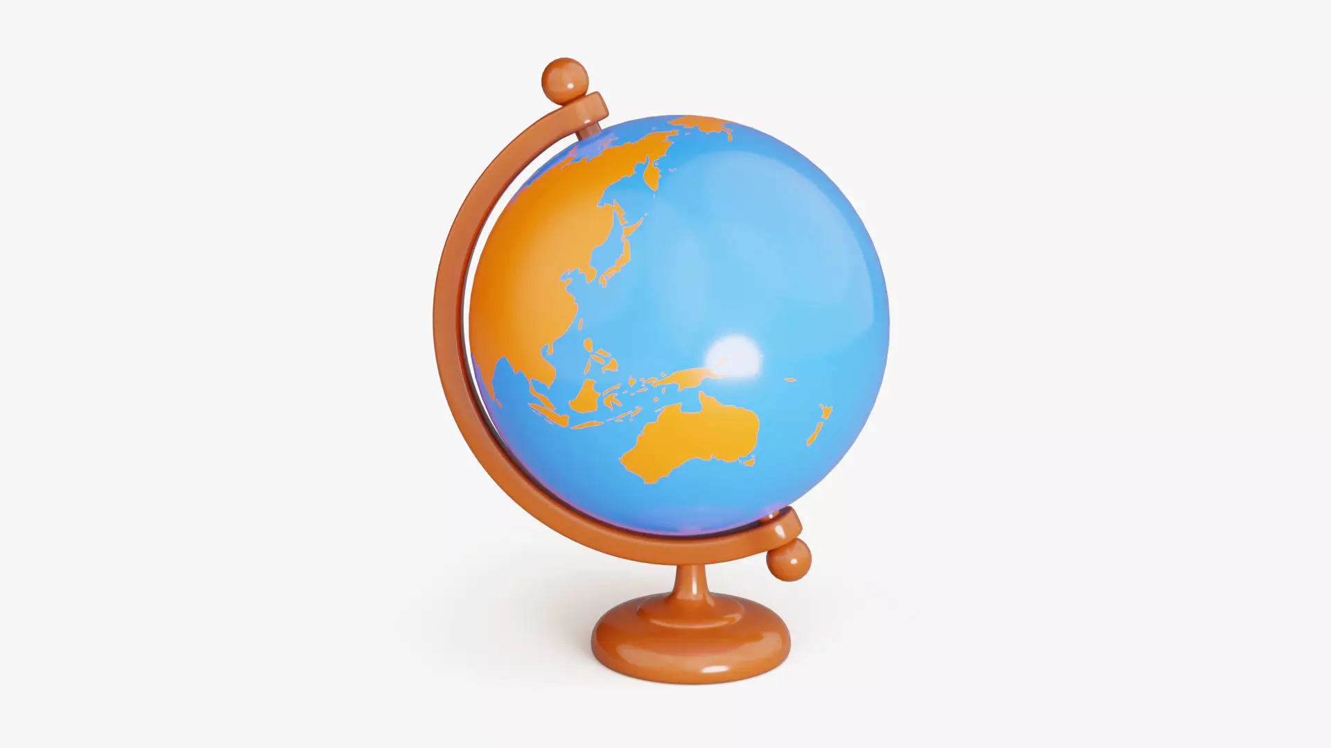 World Globe 3D model_5