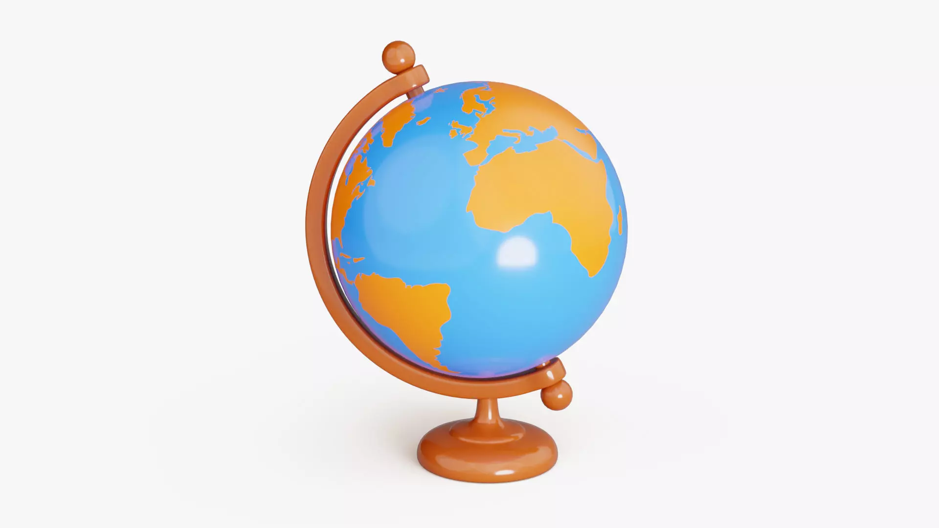 World Globe 3D model_2