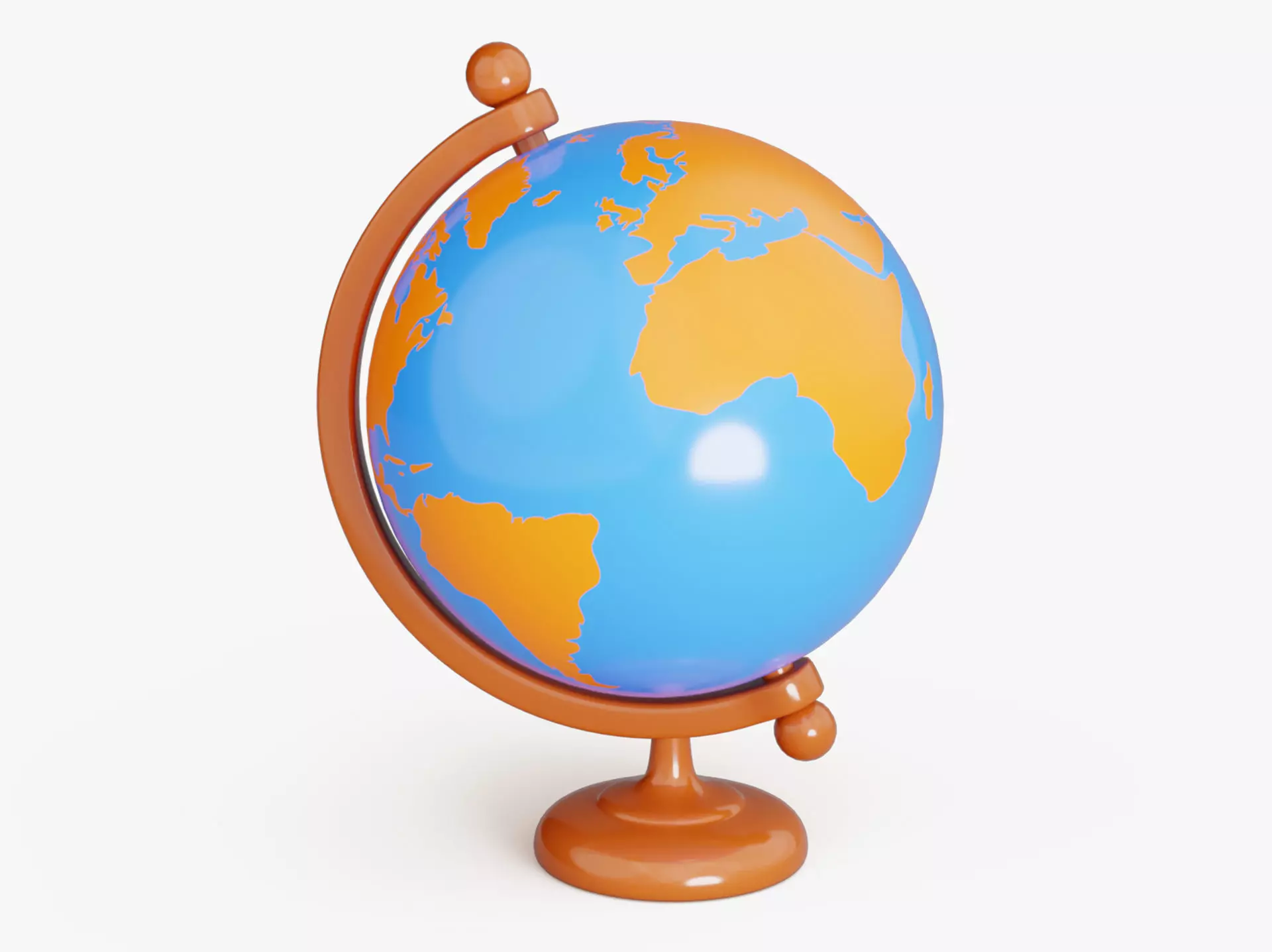 World Globe 3D model_0