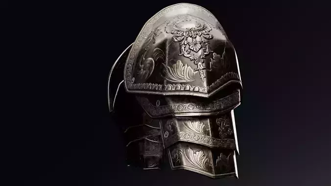 Shoulder Armor - Rigged UE5 Low-poly 3D model