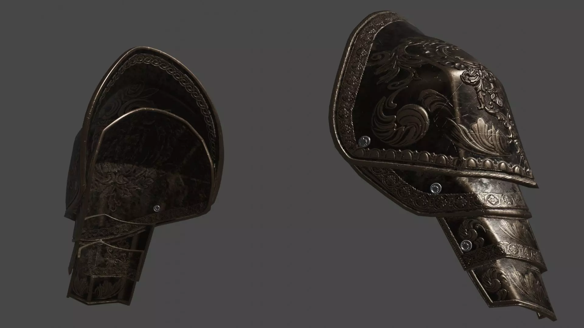 Shoulder Armor - Rigged UE5 Low-poly 3D model_14