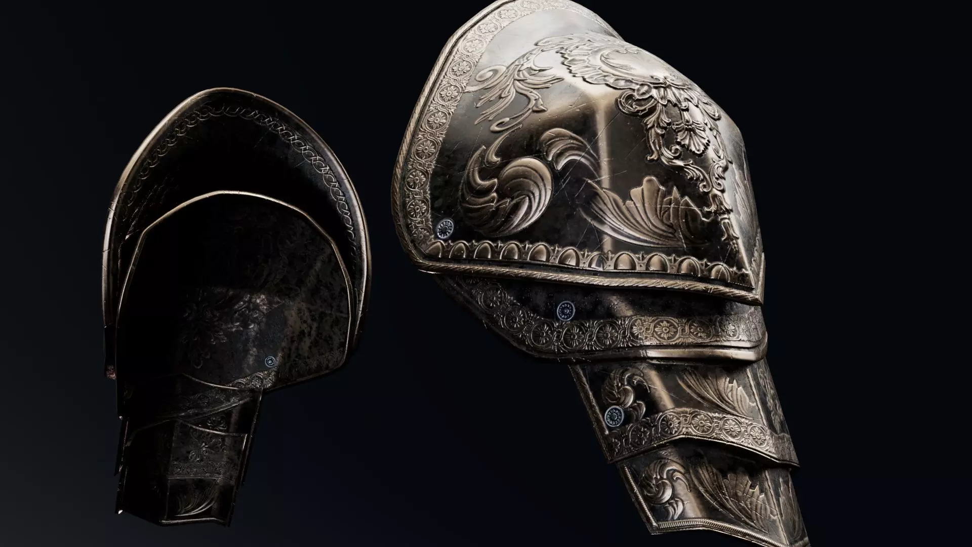 Shoulder Armor - Rigged UE5 Low-poly 3D model_10