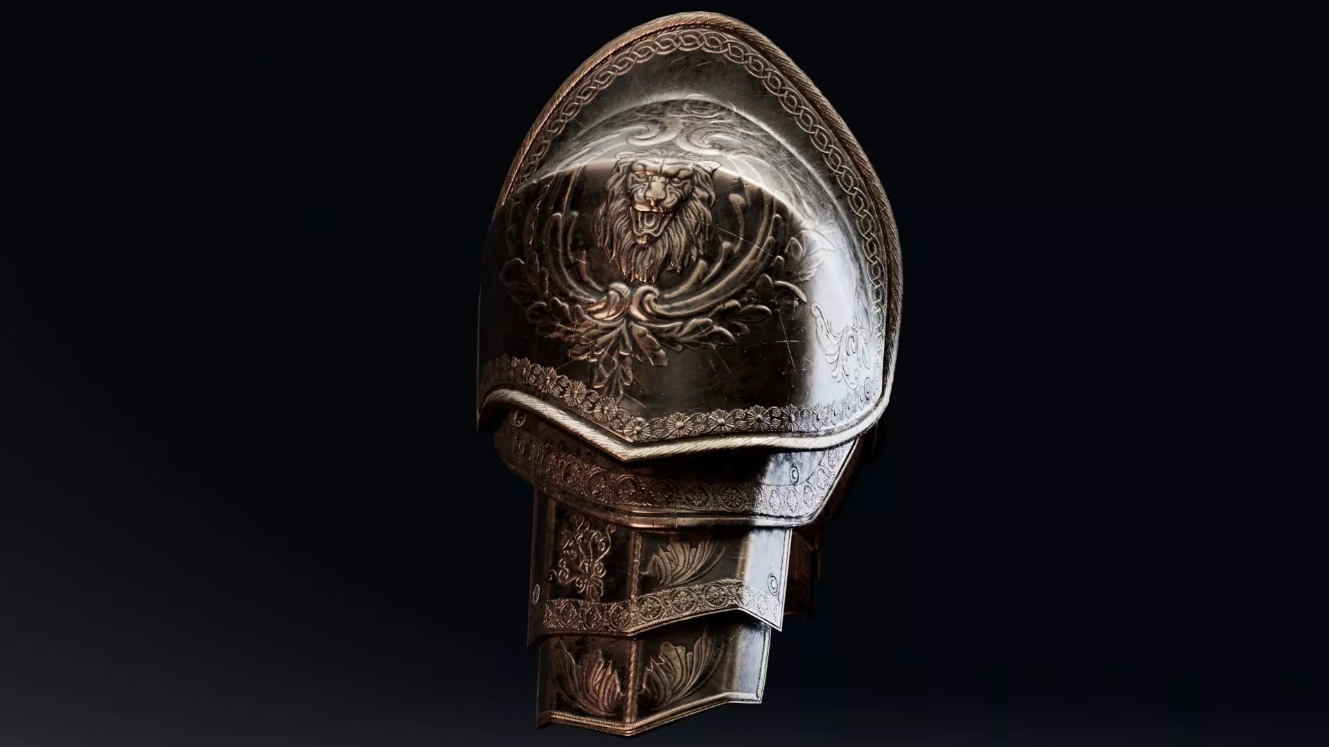 Shoulder Armor - Rigged UE5 Low-poly 3D model_4