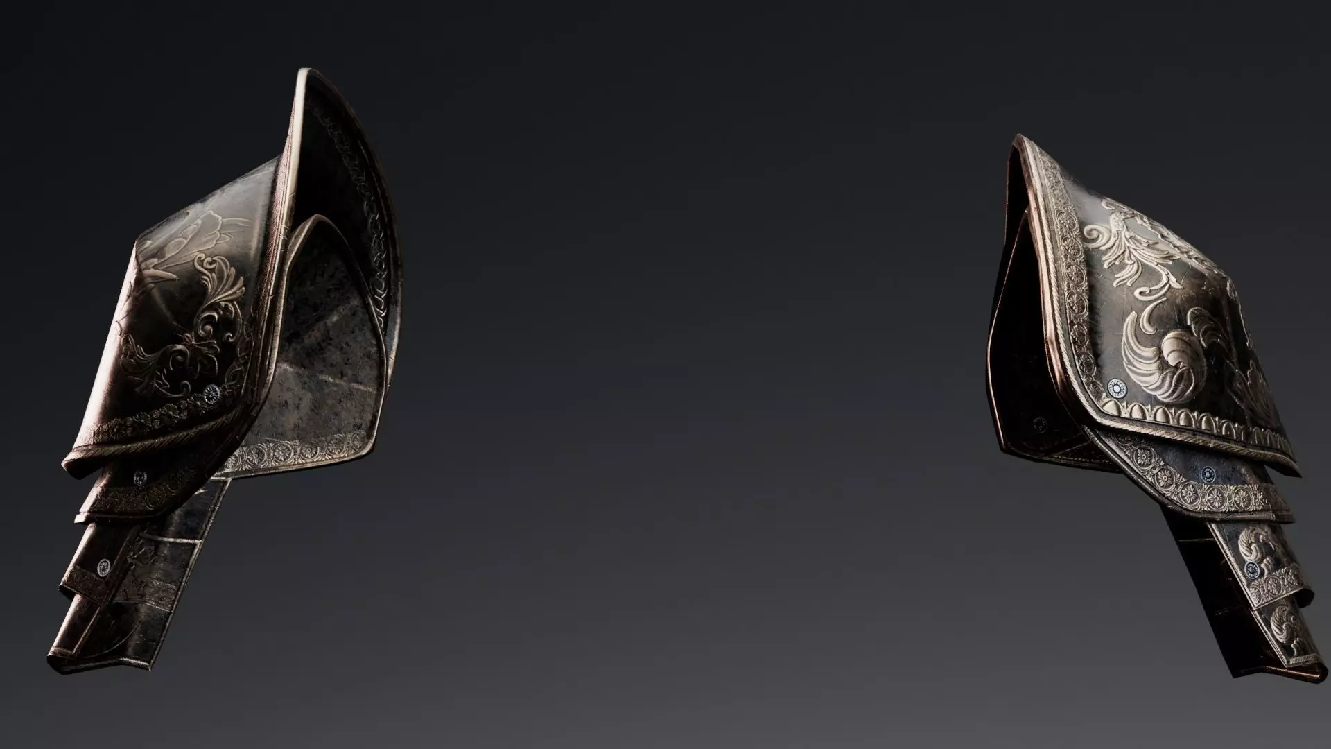 Shoulder Armor - Rigged UE5 Low-poly 3D model_5