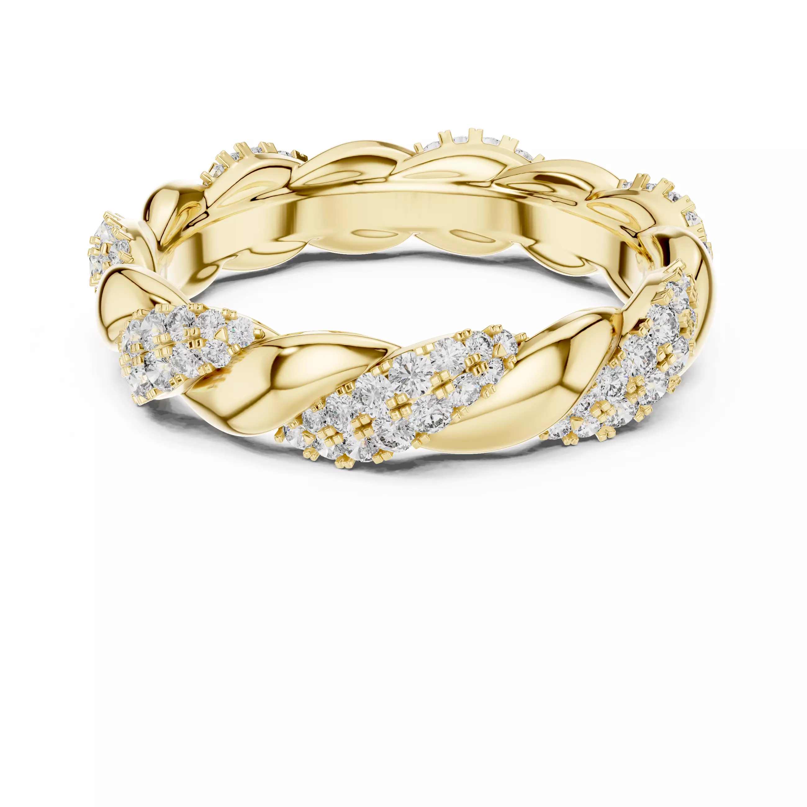 Twisted Wire Eternity Band Ring 3dm stl renders animation videos 3D print model_13