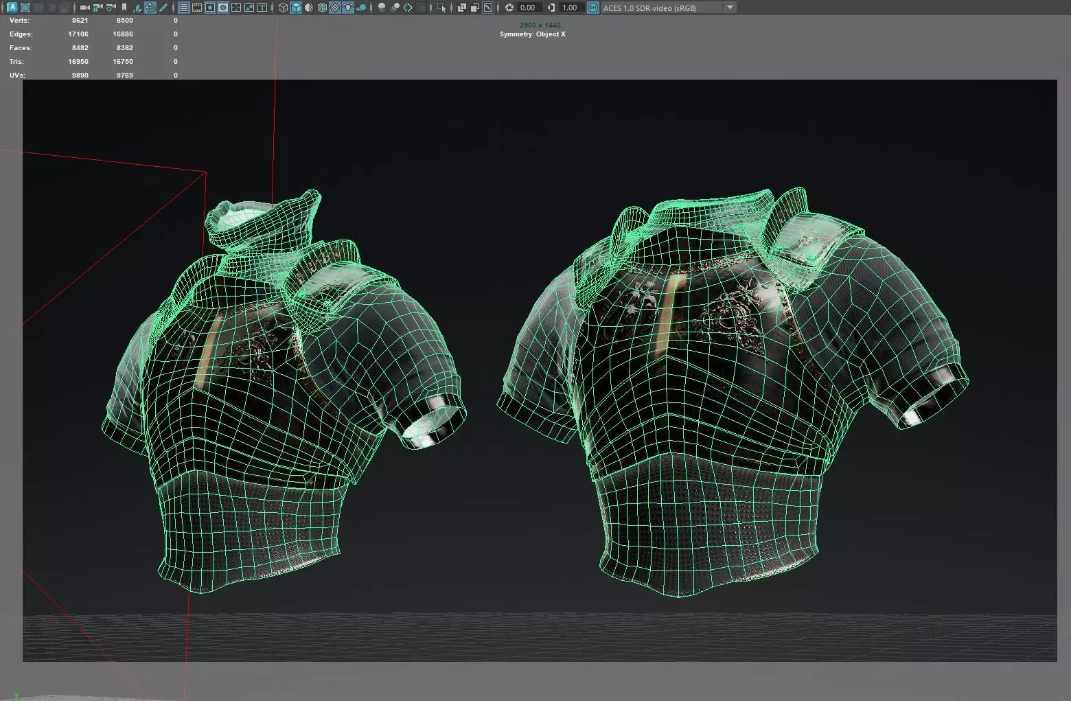 Torso Armor -  Rigged UE5 Low-poly 3D model_16