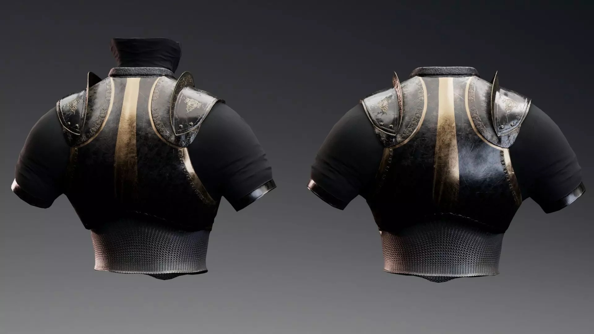 Torso Armor -  Rigged UE5 Low-poly 3D model_7