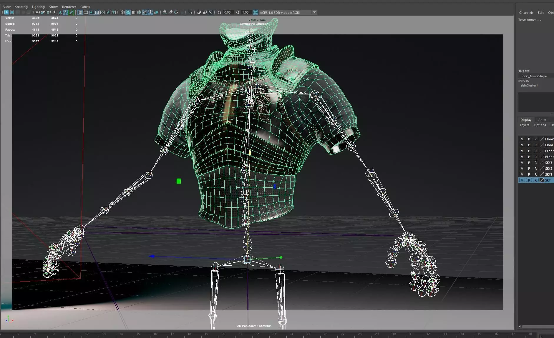 Torso Armor -  Rigged UE5 Low-poly 3D model_3