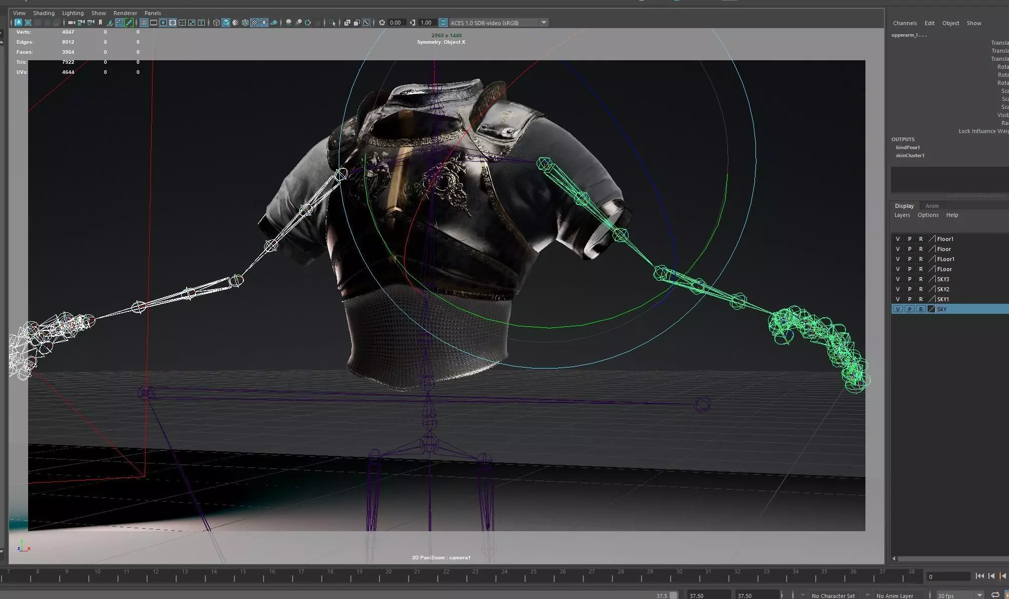 Torso Armor -  Rigged UE5 Low-poly 3D model_2