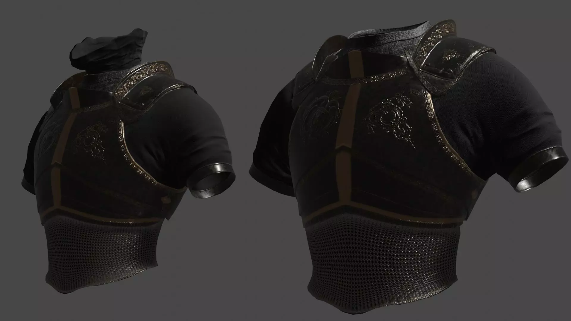Torso Armor -  Rigged UE5 Low-poly 3D model_13