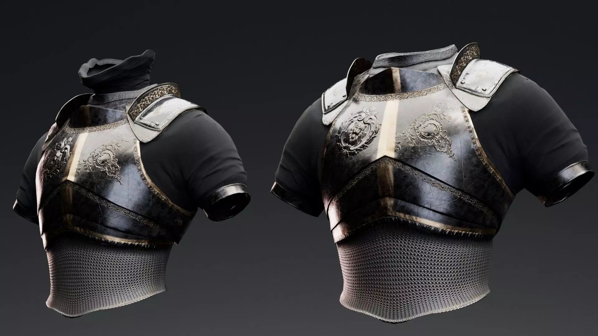 Torso Armor -  Rigged UE5 Low-poly 3D model_0