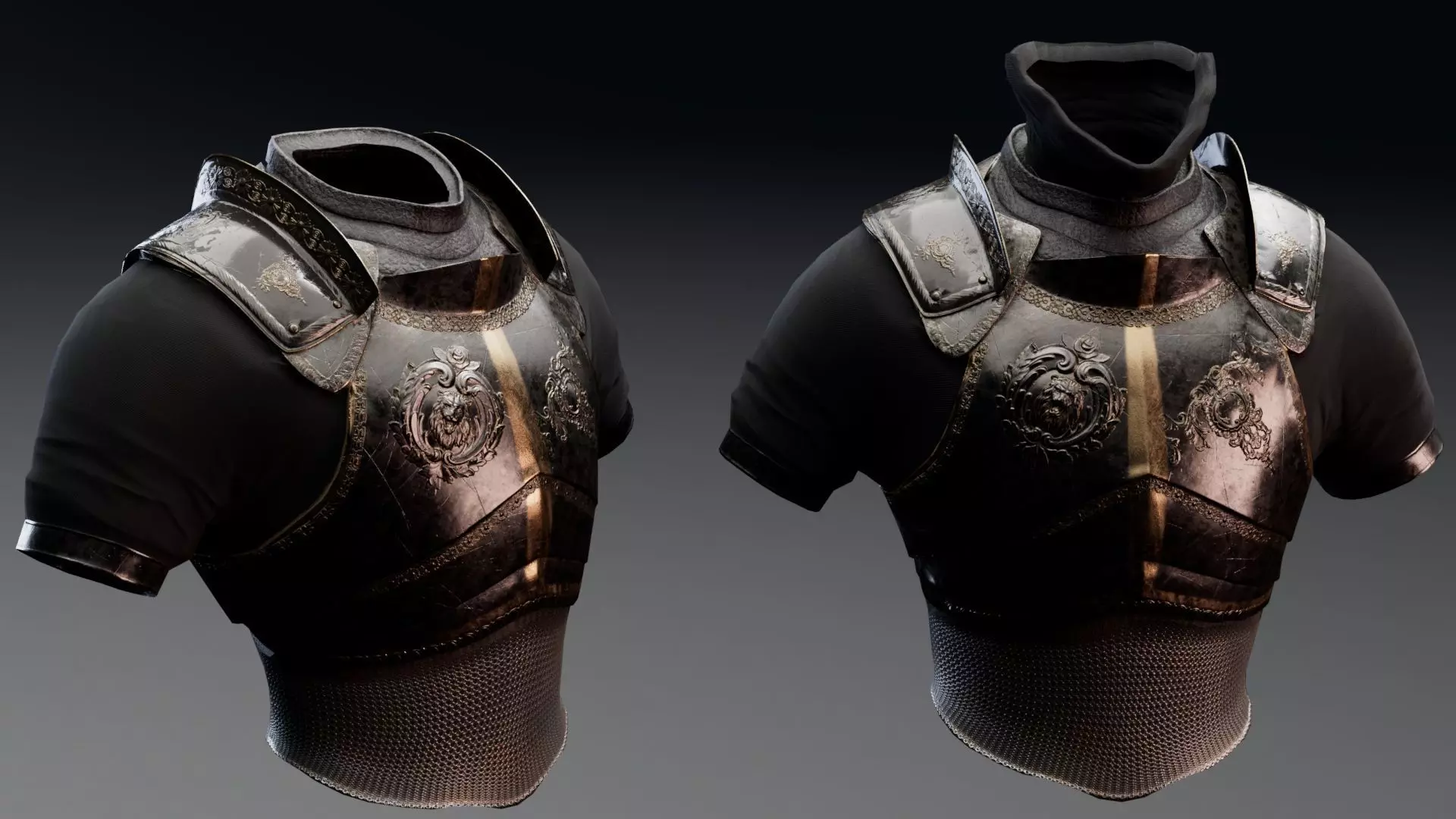 Torso Armor -  Rigged UE5 Low-poly 3D model_12