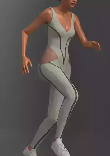 Womens Sportswear Gym Outfit 3D Model