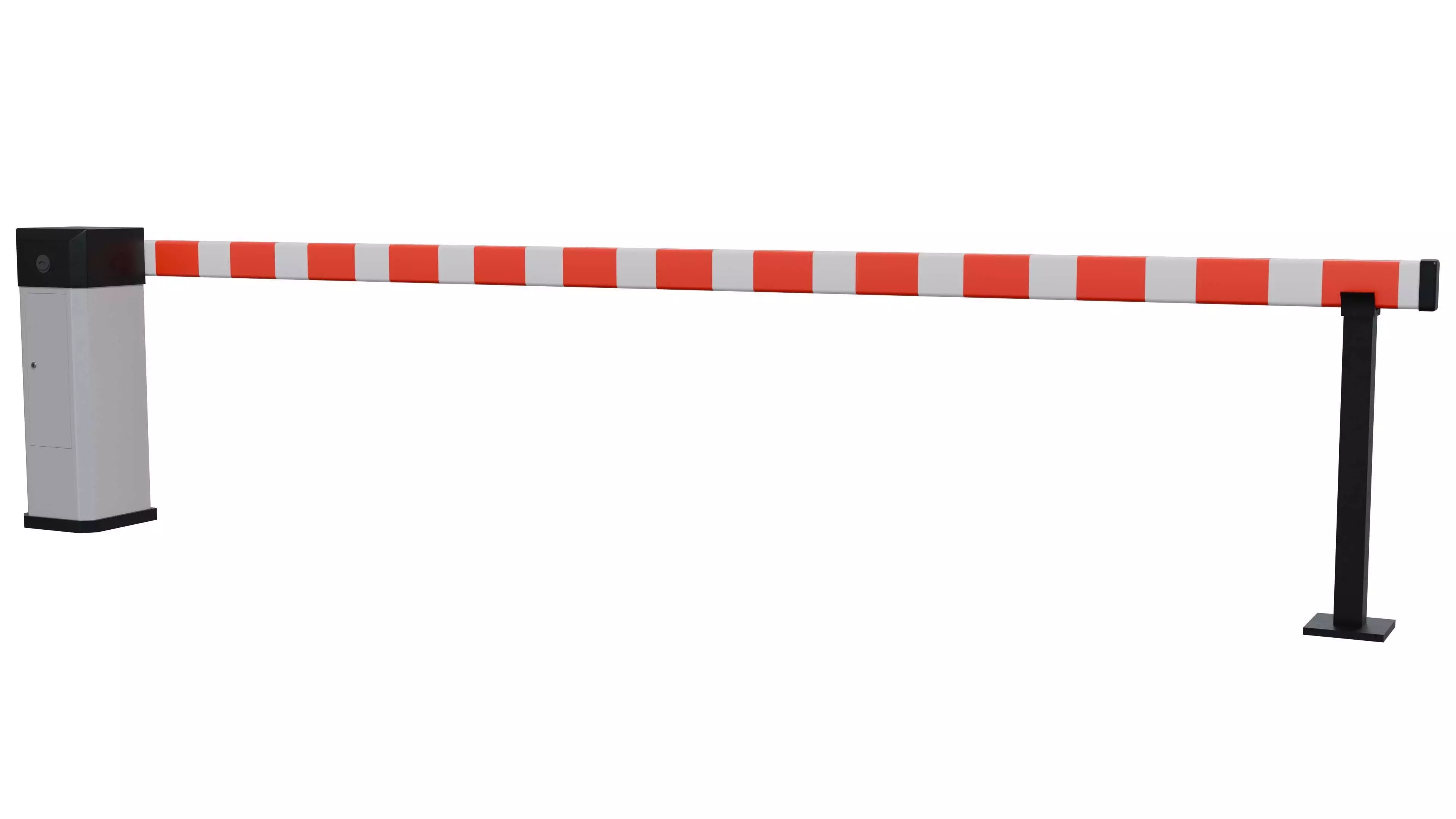 Barrier Gate Low-poly 3D model_1