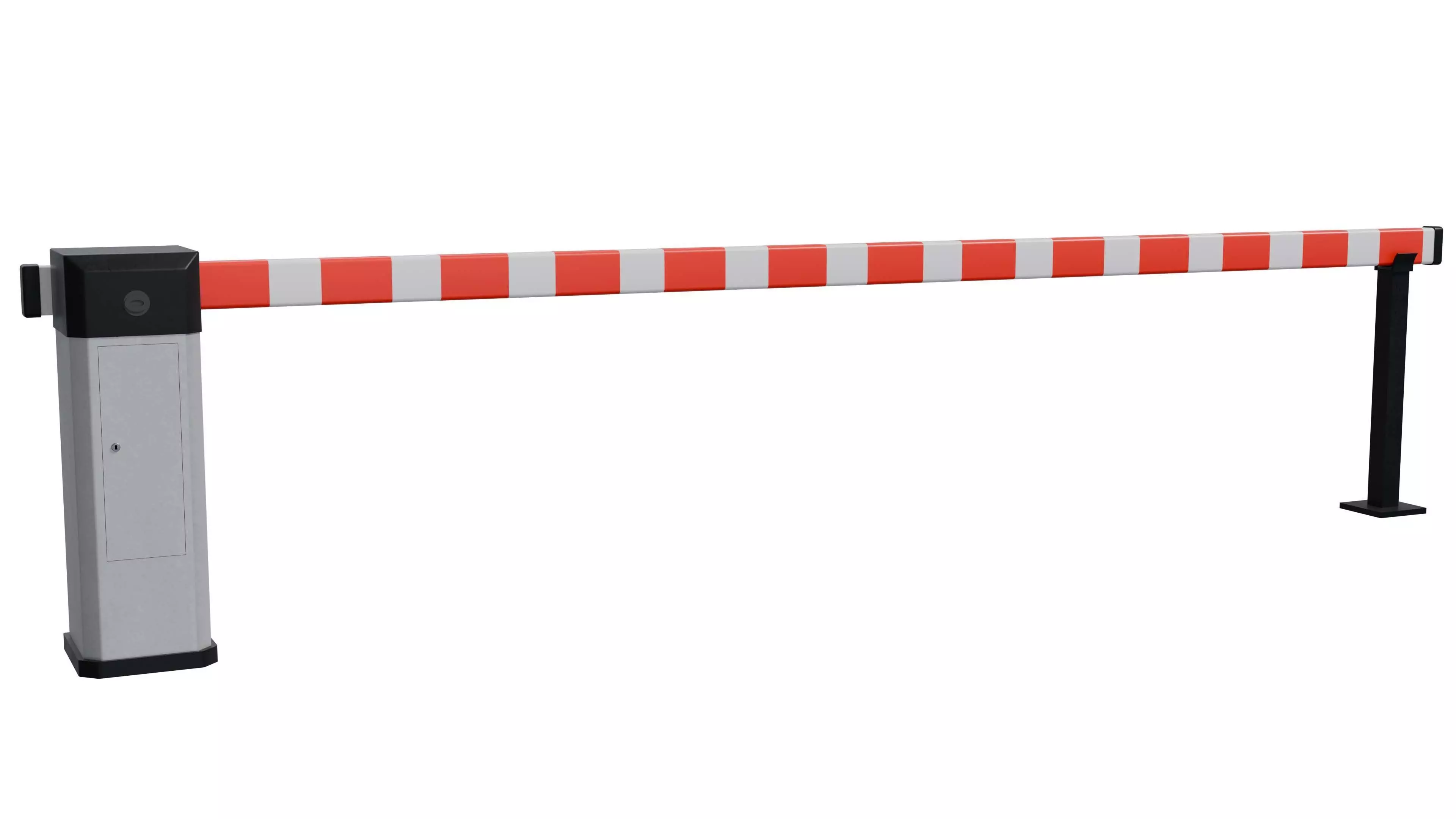 Barrier Gate Low-poly 3D model_0