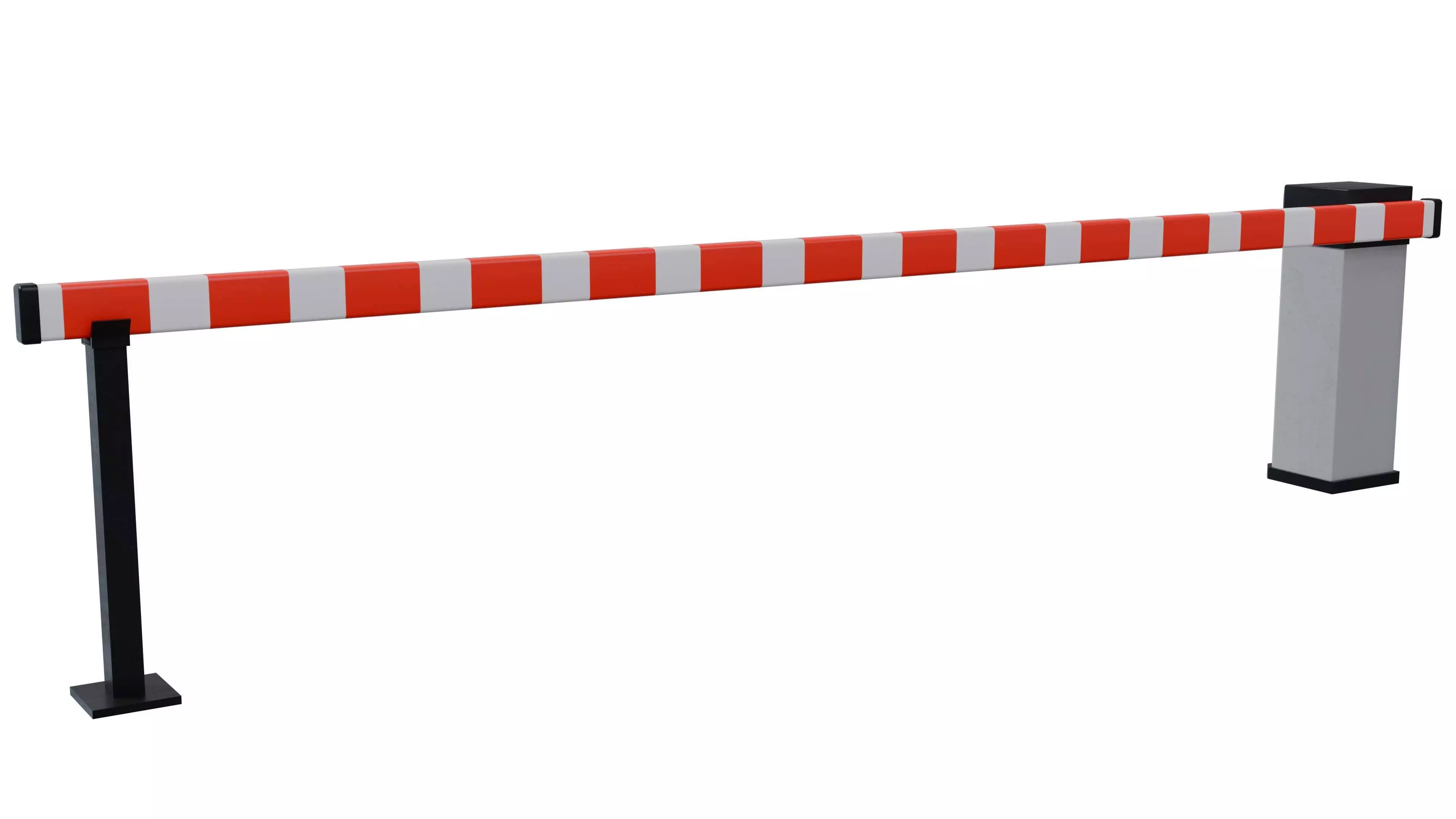 Barrier Gate Low-poly 3D model_3