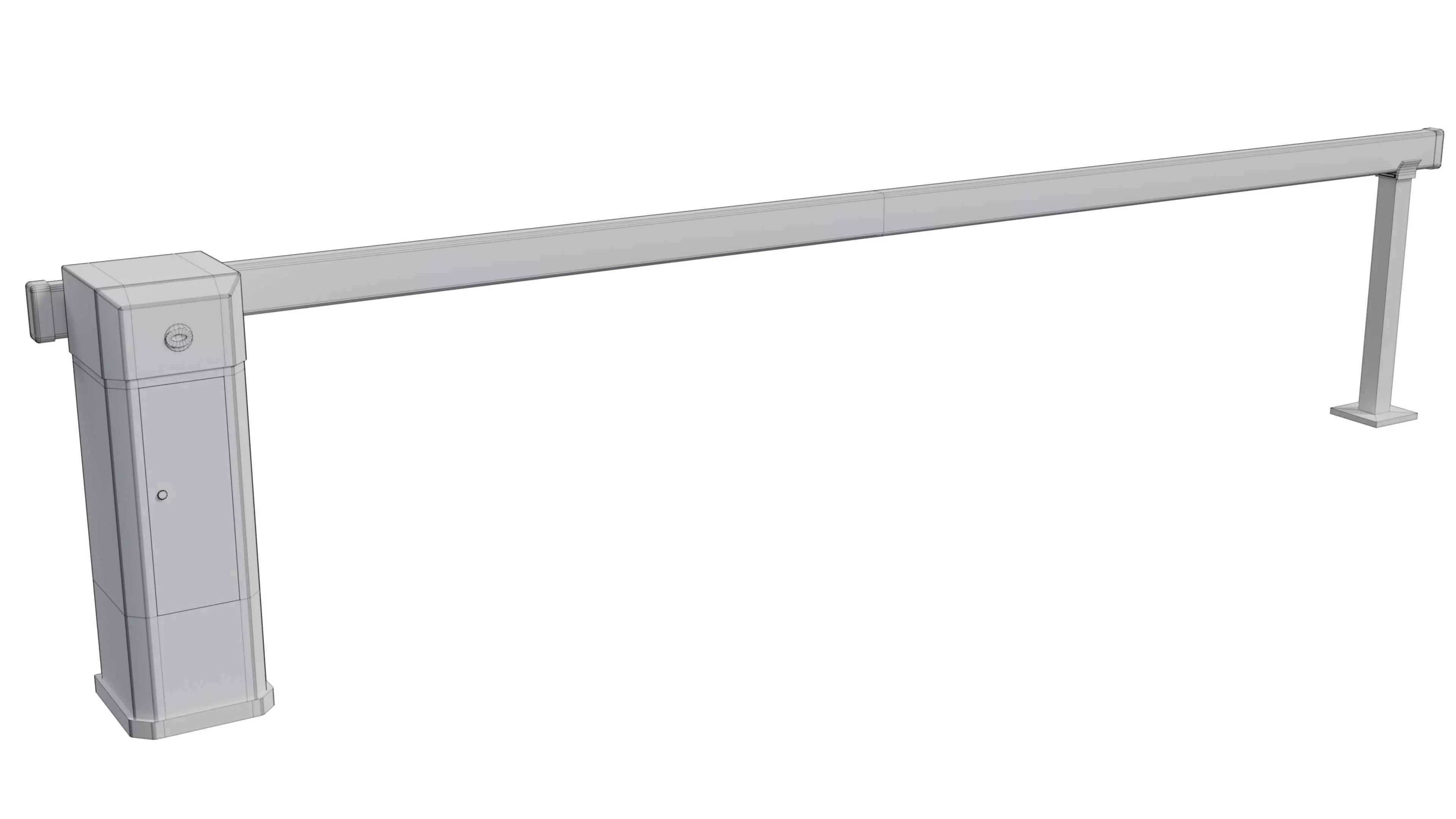 Barrier Gate Low-poly 3D model_6