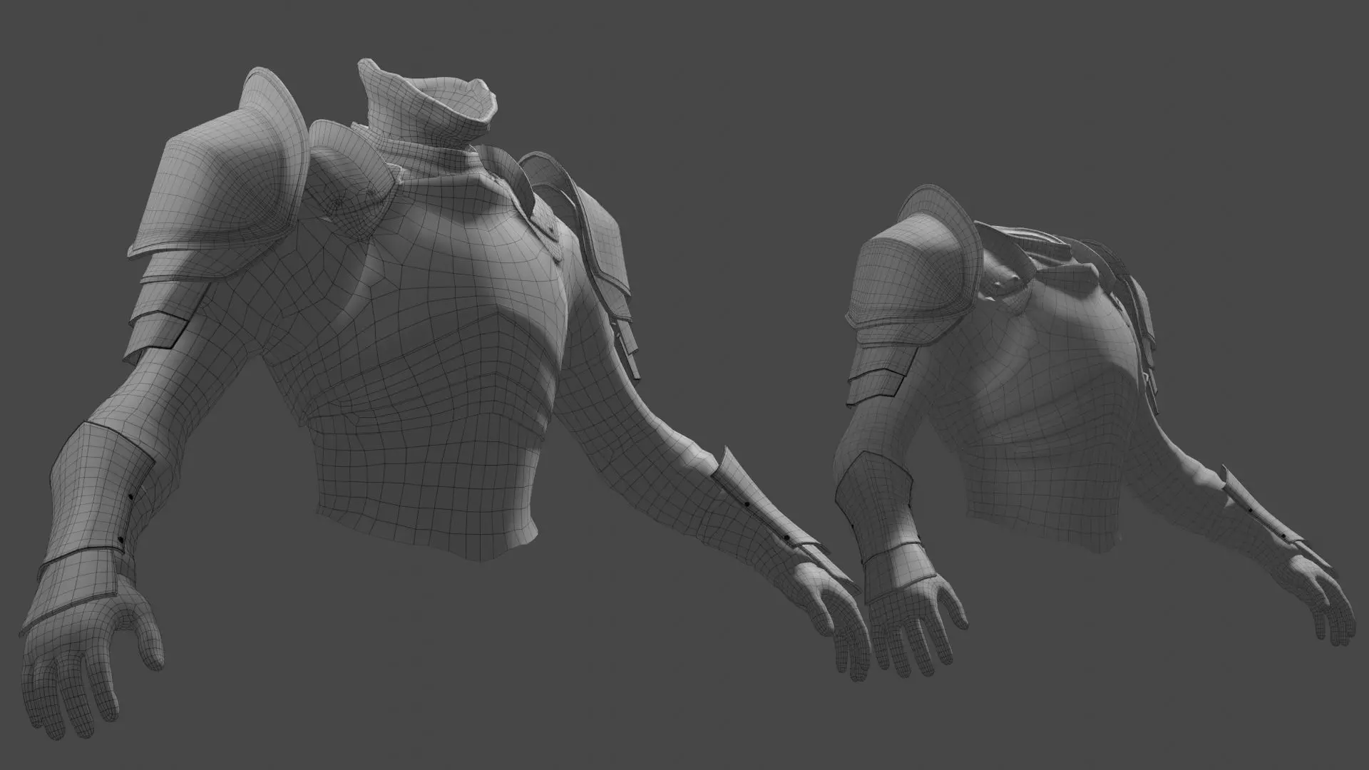 Upper Armor Full Set - Rigged UE5 Low-poly 3D model_12