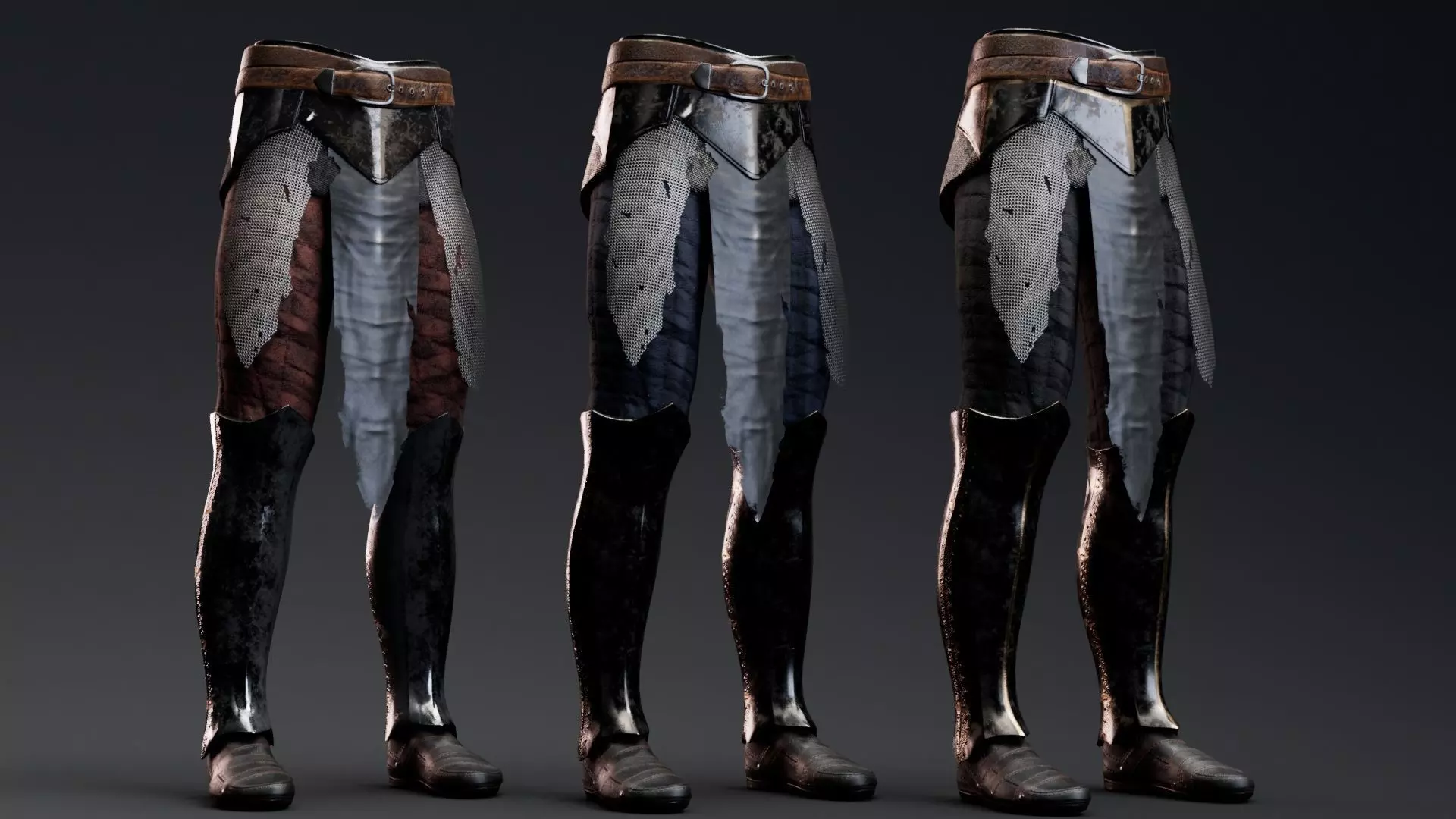 Hip Leg Rigged UE5 Low-poly 3D model_5