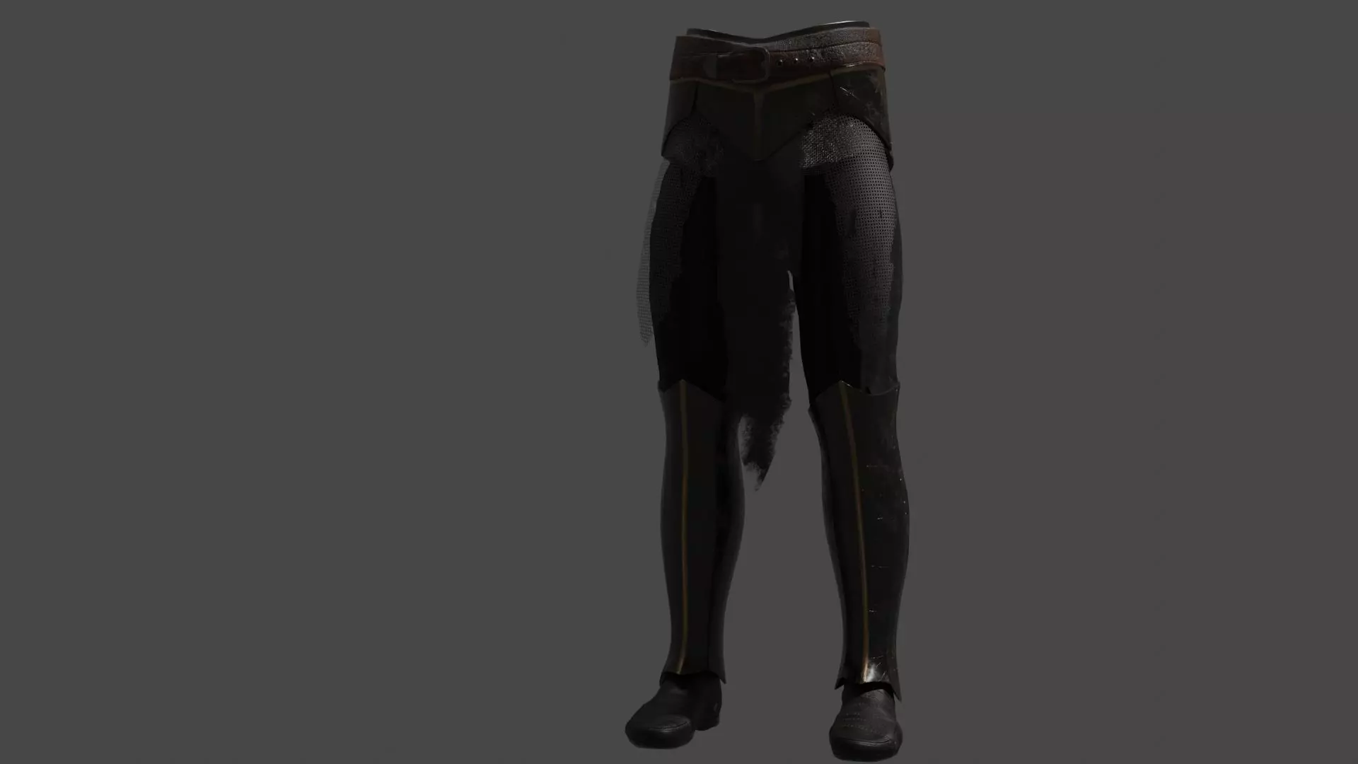 Hip Leg Rigged UE5 Low-poly 3D model_8
