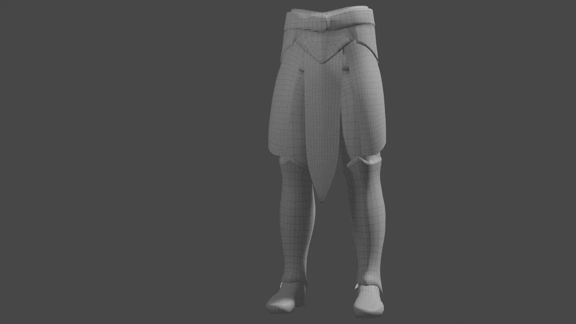Hip Leg Rigged UE5 Low-poly 3D model_9