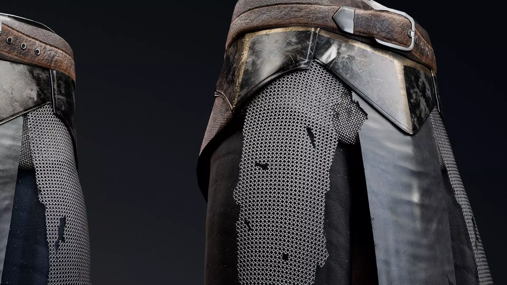 Hip Leg Rigged UE5 Low-poly 3D model_6