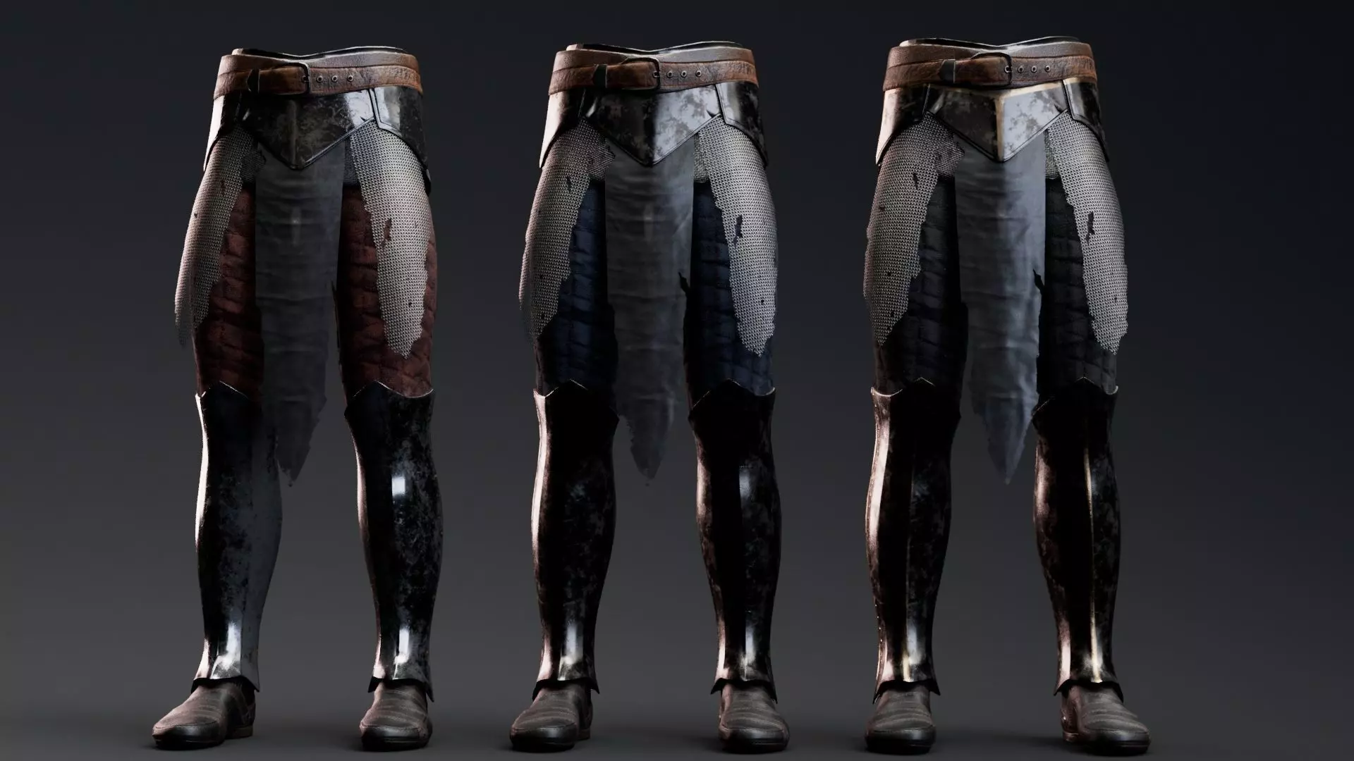 Hip Leg Rigged UE5 Low-poly 3D model_0